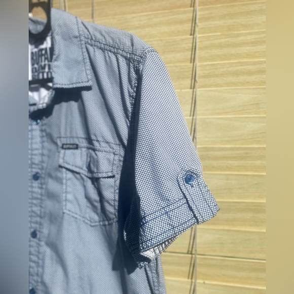 Buffalo David Bitton 100% Cotton Button Down Short Sleeve Shirt - Picture 4 of 12